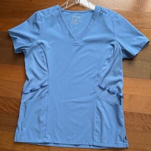 Hanes Women's Light Blue V-Neck Tee Size M Top & PM Cargo Bottoms